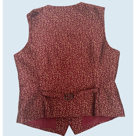 VIntage LIZ CLAIBORNE Collection Full Button Vest 90s / 00s Size M - Picture 5 of 8